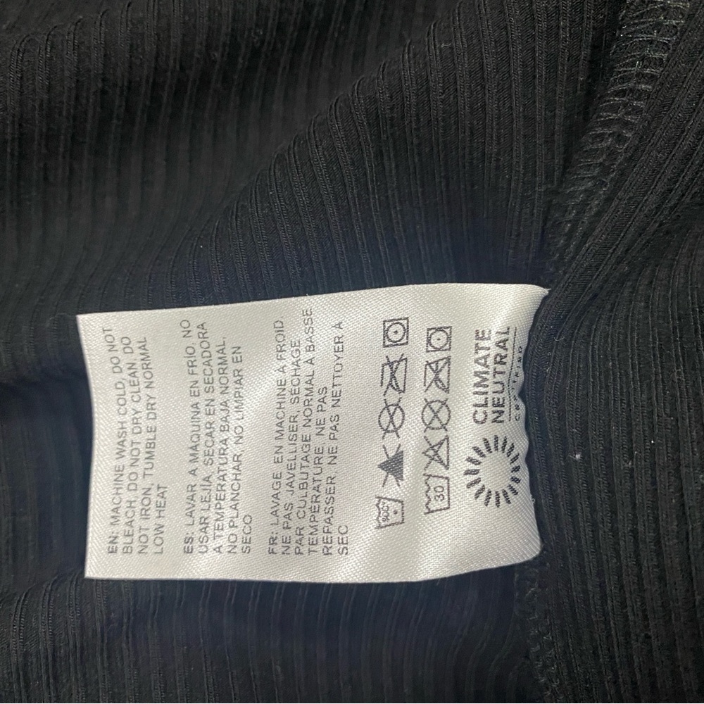 NWT Reformation Cassi Knit Black Midi Dress, Tencel/Spandex, Size XL - Picture 6 of 6